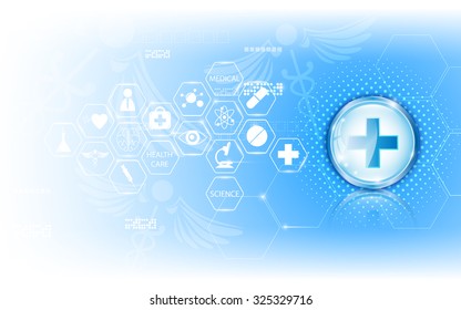 vector abstract background medical health care concept clean design pattern