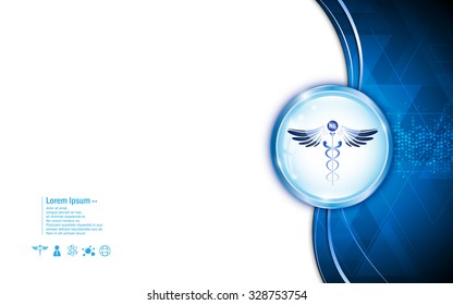 vector abstract background medical health care concept template design