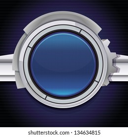 Vector abstract background with metal design elements