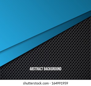 Vector abstract background with metallic dotted pattern