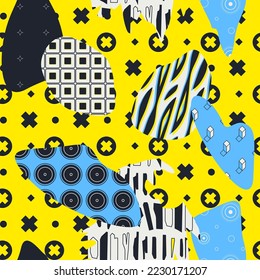 Vector abstract background. Minimalist design seamless pattern