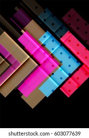 Vector abstract background - modern arrow shapes