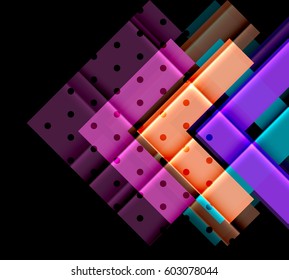 Vector abstract background - modern arrow shapes