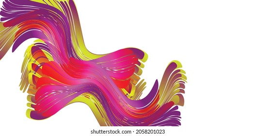 Vector Abstract background, Modern science, futuristic, energy technology concept and art. Digital image of stripes lines with light, motion over colorful backgroun