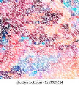 vector abstract background. multicolor pattern of rectangles and triangles
