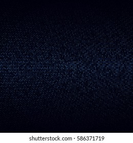 Vector abstract background with numbers one and zero on a dark background