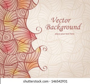 vector abstract background in ocher