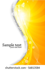 Vector abstract background in orange color