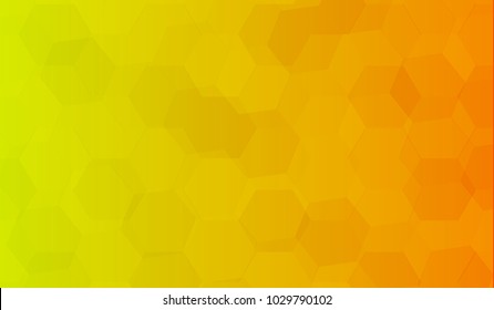 Vector abstract background of orange hexagon