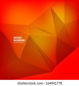 Vector abstract background. Origami and color geometric