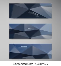Vector abstract background. Origami geometric and Polygon