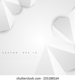 Vector abstract background. Origami and paper geometric