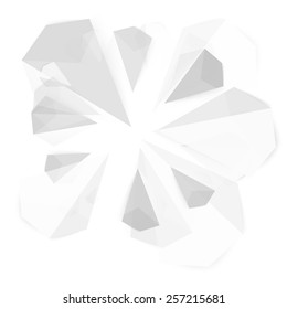 Vector abstract background. Origami and paper geometric