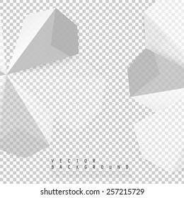 Vector abstract background. Origami and paper geometric