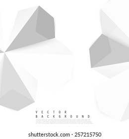 Vector abstract background. Origami and paper geometric
