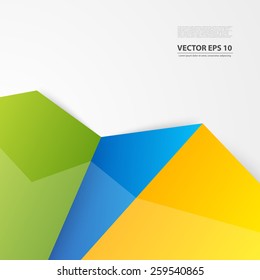 Vector abstract background. Origami and paper geometric