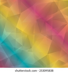 Vector abstract background. Origami and polygon geometric