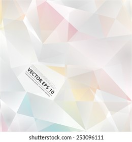 Vector abstract background. Origami and polygon geometric