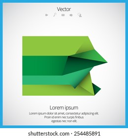 Vector abstract background. Origami and polygon geometric