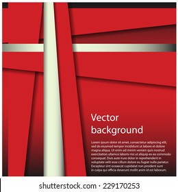 Vector abstract background. Overlap dimension modern line bar design for text and message. Template design. Vector illustration.