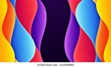 Fondo abstracto vectorial con fondo de capa superpuesta y sombra dinámica sobre fondo .Vector fondo para fondo de fondo de pantalla,banner. Eps 10