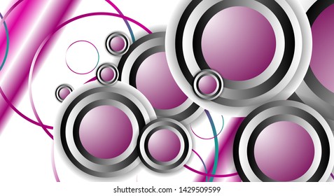 Vector Abstract Background Overlapping circles. Eps 10 concept for your design