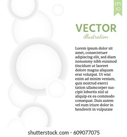 Vector Abstract Background Overlapping circles concept Eps10