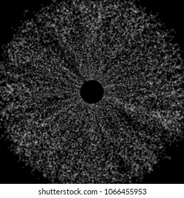 Vector abstract background. Particles explosion.