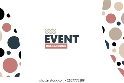 Vector abstract background with pastel colored polka dots pattern. Suitable for event, backdrop, and photo booth.