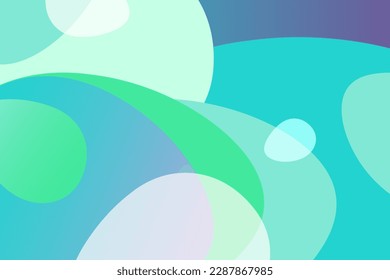 Fondo abstracto vectorial, perfecto para el diseño de fondo, menta borrosa, púrpura, verde, formas, gradientes, verano, turquesa, ilustración para su diseño gráfico