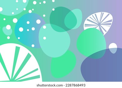 Vector Abstract Background, perfect for background design, blurred mint, purple,  green, shapes, gradients, summer, turquoise, illustration for your graphic design
