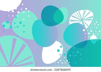 Vector Abstract Background, perfect for background design, blurred mint, purple,  green, shapes, gradients, summer, turquoise, illustration for your graphic design