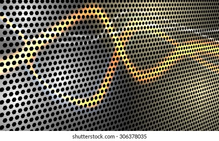 Vector abstract background and with perforated sheet and abstract line