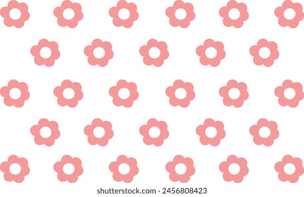Fondo abstracto de Vector patrón floral rosa