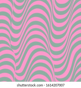 Vector abstract background with pink and green waves