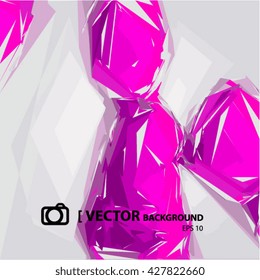 VECTOR ABSTRACT BACKGROUND, pink and grey colors