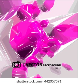 VECTOR ABSTRACT BACKGROUND, pink and grey colors