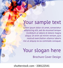 Vector  abstract  background with  place for your text. Bubbles and colors style.