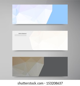 Vector abstract background. Polygonal pattern and object