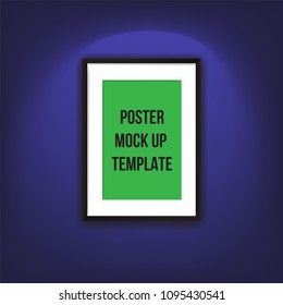 Vector abstract background. A poster on the wall at the terminals of the paper.
