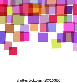 Vector abstract background with quares and space for text