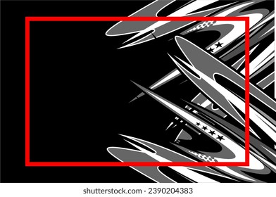 vector abstract background racing design with a unique line pattern and with a bright warn blend like red looks cool on a black background svg