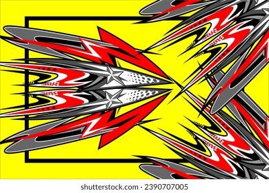 Vector abstract background racing design with unique line patterns and with bright color combinations,
