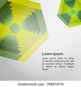 vector Abstract background with radiation signs