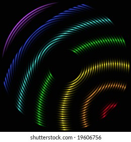 Vector abstract background in rainbow colors