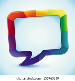 Vector abstract background in rainbow colours with copy space for text - design template