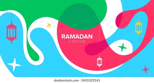 vector abstract background for ramadan greeting card template design