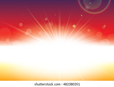 Vector of abstract background with rays of light