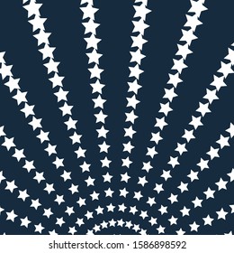 Vector of abstract background with rays and stars