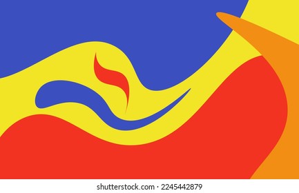 vector abstract background with red, blue, yellow, orange colors. Template design for banner, social media, card
